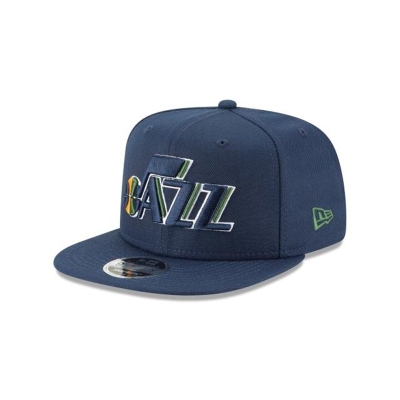 Blue Utah Jazz Hat - New Era NBA High Crown 9FIFTY Snapback Caps USA8372605